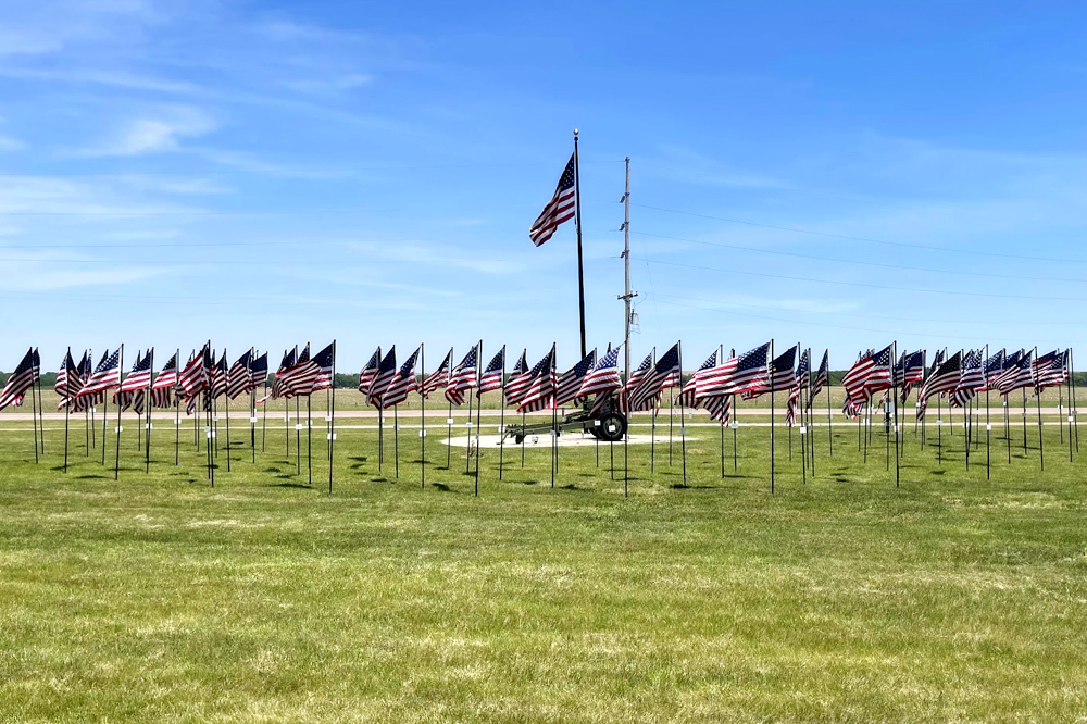 Tilden Young Men's Club - Project Red, White & Blue, Patriotic Display